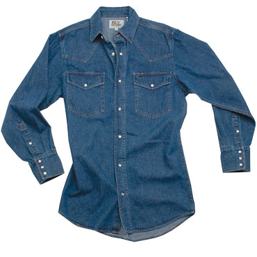 ELY Men's Denim Western Shirt 