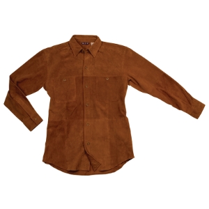 Men's Italian Goat Suede Leather Shirt 